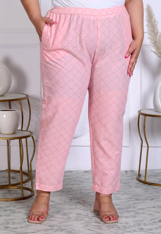 Printed Pure Cotton Trouser