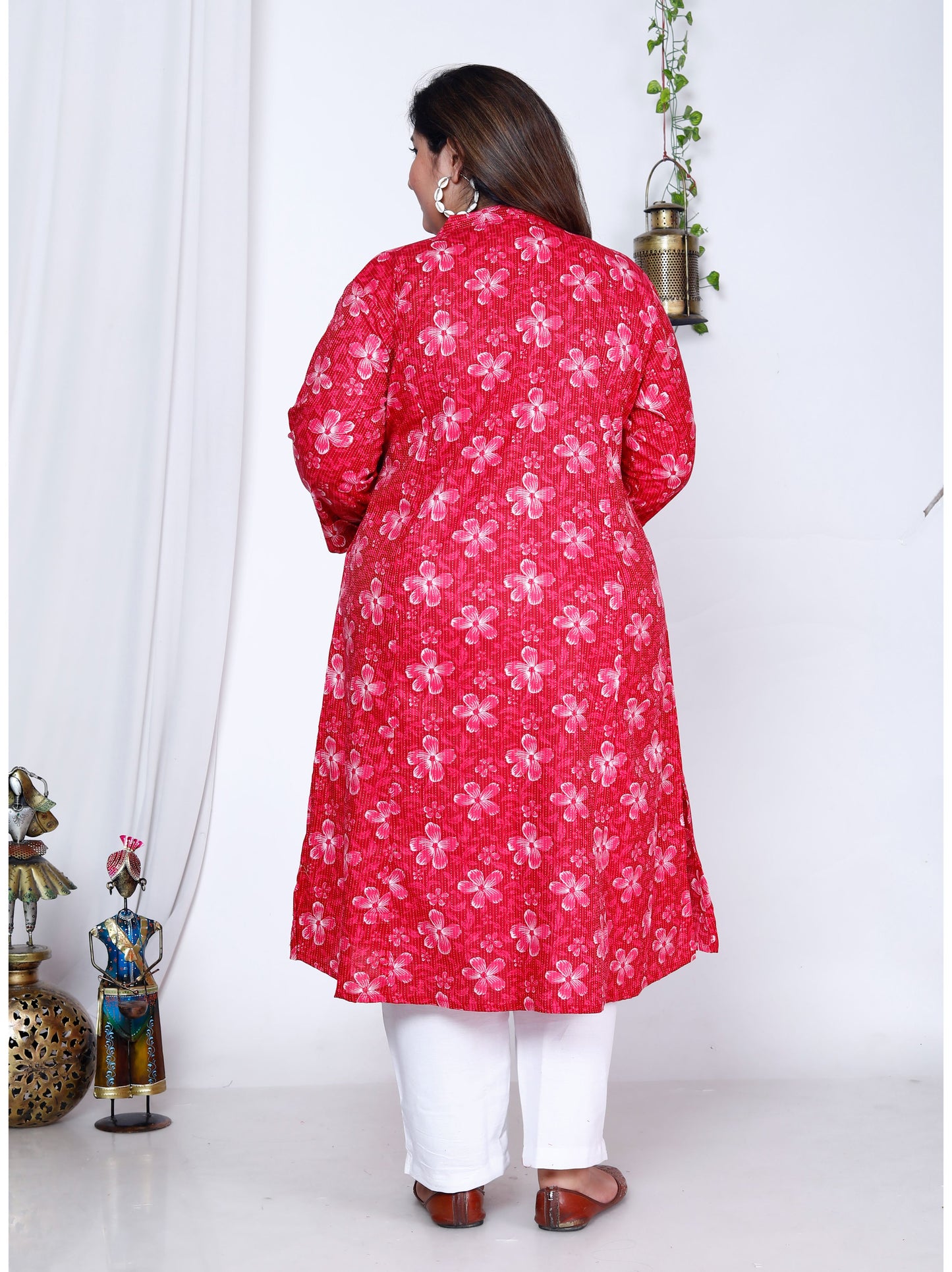 Rani Pure Cotton Front Slit A-Line Kurti