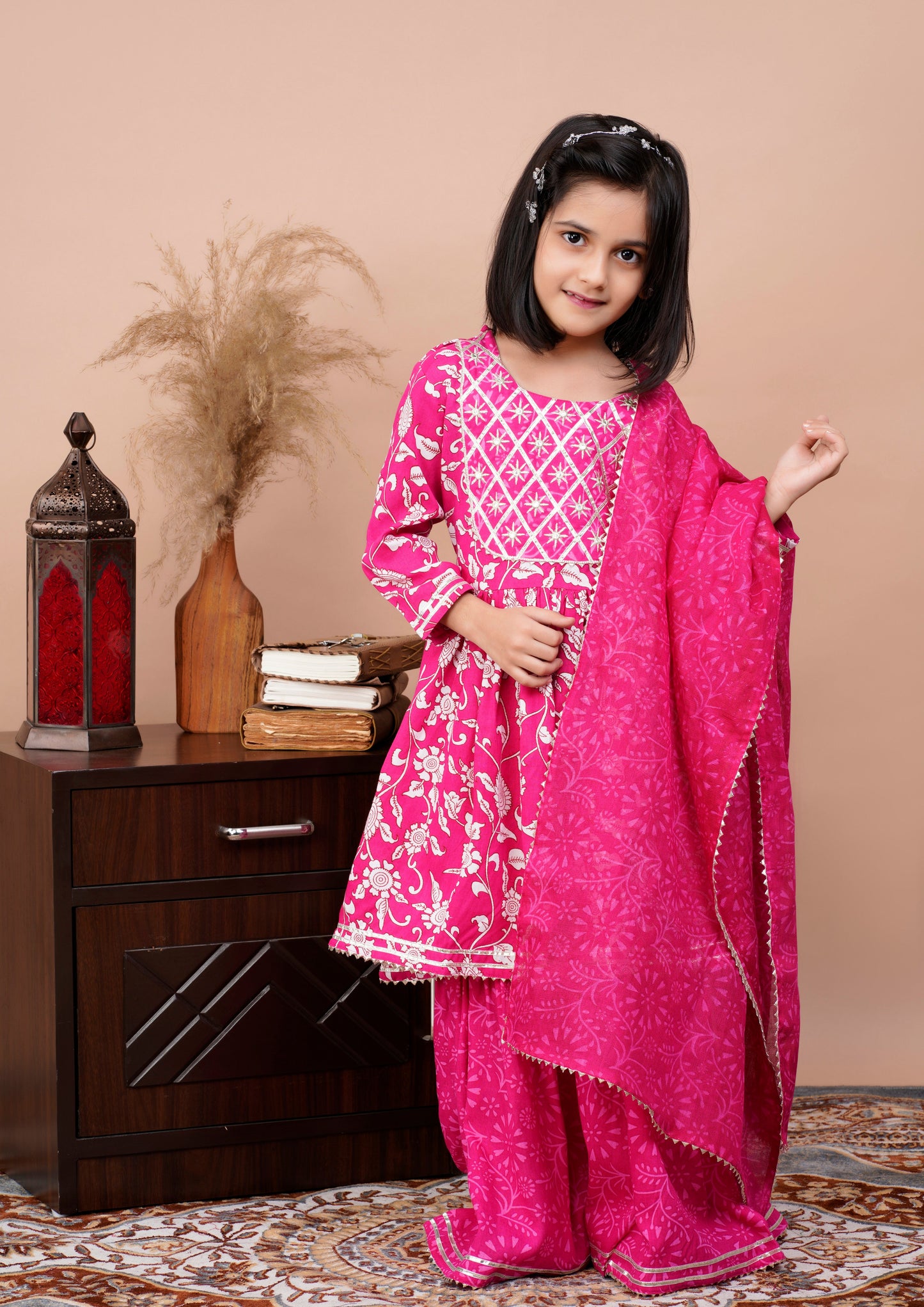 Hot Pink 3-pc Suit Set for Girls