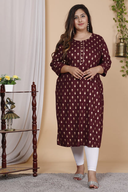 Exclusive Printed Straight Kurtis